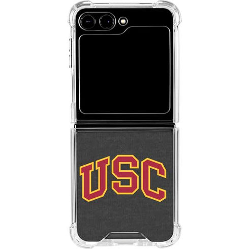 University of Southern California USC Official Logo Galaxy Z Flip6 Clear Case